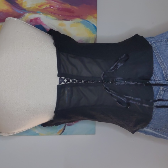 Cacique Jeweled Corset Top - Picture 4 of 5